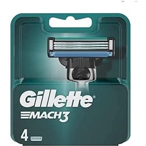 Gillette Mach3 scheermesjes voor heren, 4 reservemesjes