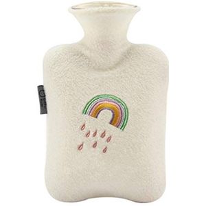 OIFAODAO, Warmwaterflessen Warmwaterkruik met zachte fleece hoes Heetwaterzak Herbruikbare draagbare warmwaterkruik Ideaal for pijnverlichting, Heet en koud warmwaterzak,Warmwaterkruik(M Size)