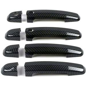 Zelfklevend Compatible Met Suzuki Splash 2008-2015 - Dubbele Slimme Enkelgat Deurbescherming - Antikras Accessoire Voor Deurbekleding Decoratie Krasbescherming(Carbon fiber pattern B)