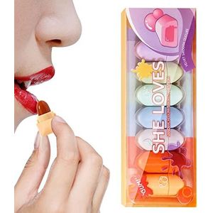 Mini matte lippenstift set 8 kleuren | Leuke Candy Matte Lipsticks | Langdurige slijtage vervaagt niet Waterdicht, gepigmenteerde lipmake-up cadeauset Yuab