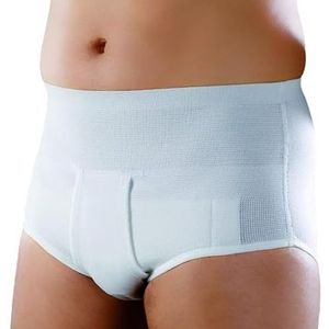 Breukslip wit voor hernia sportmodel met medium snit - witte kleur - art. 319 maat 5 > 91-95 cm
