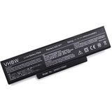 vhbw Li-Ion batterij 4400mAh (11.1V) zwart compatibel met notebook laptop Asus A72, A72D, A72DR, A72F, A72J, A72JK, A72JR, K72, K72D vervanging voor A32-K72, 70-NX01B1000Z.