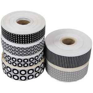 10000 stuks 3D-scannermarkeringsstickers Scannermarkeringspunten Label Matzwart 3D-trackingreferentiepunt voor ondersteunde positionering, kalibratie(3x7mm)