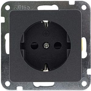 MILOS contactdoos antraciet zonder frame