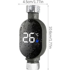 Douchetemperatuurmeter, LED-scherm Thuiswaterdouchethermometer, Waterdichte Slimme Temperatuurkraan For Bad Voor thuis en in bad