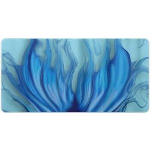 Blauwe Zeemeerminstaart Mode Bureau Muismat Antislip Gaming Muismat Accessoires Decor 30x60cm