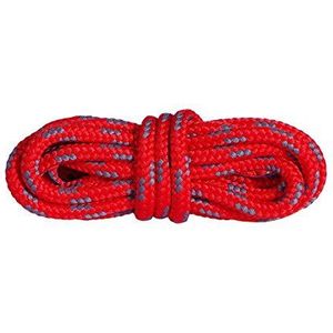 Mountval Veters, Prestatiegerichte Schoenveters voor Wandelen en Buitenlaarzen, Enorm Sterk, Gemaakt in Europa, 1 Paar (120 cm - 48 inch - 6 tot7 paar ogen / 3184 - rood with donkergrijs)