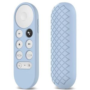 2021 Siliconen Beschermende Afstandsbediening Case Voor Chromecast Met Voor Google TV Voice Afstandsbediening Shockproof Afstandsbediening Cover Anti-Verloren Case Voor Chromecast 2020 (blauw)