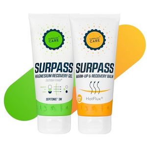 SURPASS - Spierontspanningsset voor Sporters - Verwarmende Balsem voor Sporters & Magnesium Gel - Regeneratiepakket - Warming-Up voor De Training en Herstel na het Sporten - 200ml + 200ml