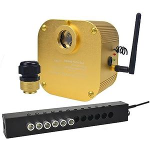 Starlights voor Auto's Glasvezel licht meteoor Rgbw app rf Controle Auto Star Plafond Dak Kit LED Lichte motor en(Set 2)