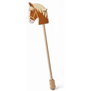 Bigjigs Toys houten hobbypaard - rit op stokpaarden, fantasiespelpony, cadeaus voor peuters, duurzaam gemaakt met milieuvriendelijk hout, leeftijd 18+ maanden