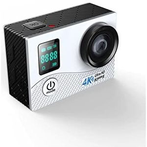 Actiecamera, 4K Waterdicht Mini Sports Camera Dual Screen WIFI Buitenshuis Hd Duiksportcamera(Blue)