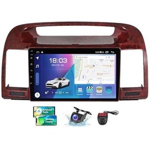 Voor Toyota Camry 5 XV 30 2001-2006 Android 13 Carplay Autoradio 9 inch Scherm Radio Android Auto Bluetooth 5.0 Handsfree 4G 5G WiFi FM/RDS/DAB+ Radio/DSP HiFi Camera + DVR(B,NF-7)