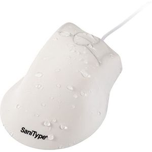 WETKEYS OMST0C01-W ERGONOMISCHE OPT 3BTN USB PS2 MSE WASBARE PRO-GRADE SILICONEN WHT