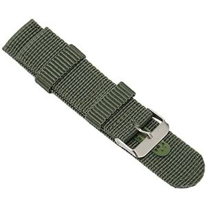 Canvas Horlogeband, Lichtgewicht Quick Release Horlogeband 22 Mm Comfortabel voor Fietsen voor Mannen (Groente)