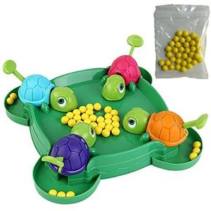 Jeanny Hungry Turtles spel bordspellen voor gezinnen, ouders en kinderen, interactief speelgoed, hand-oogcoördinatie, spel denkspel voor 4 spelers