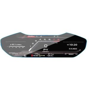 Displaybeschermfolie Voor S8 2024 2025 10.1"" Navigatiescherm Geharde Film Beschermende Auto Dashboard Systeem Protector(Instrument Film 12.3"")