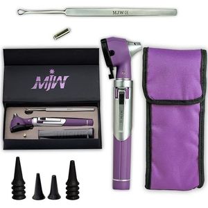 Fiber Optic Mini Otoscope Oorgezondheidstool voor thuisgebruik met extra vervangbaar LED-lampje