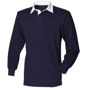 Front Row Classic Rugby Shirt met lange mouwen, 14 kleuren, klein tot XXL