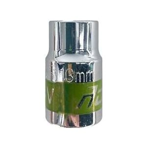 Autoreparatiegereedschap 1/2 inch groene riemdop, elektrische sleutel met pruimenbloesemmotief, enkele dop(13mm)