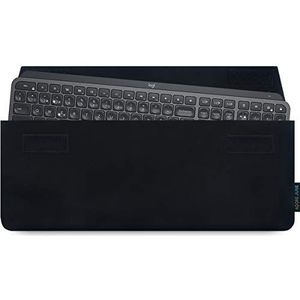 Adore June Keeb Beschermhoes compatibel met Logitech MX Keys en Logitech MX Keys Mac, Praktische Stoffen Tas om het toetsenbord te dragen, Zwart