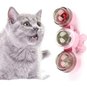 BOSREROY Verlichte kauwspeelgoed voor katten: speelspeelgoed kitten interactief speelgoed kat training dier verlichting huisdier muur bal angst speelgoed schattig klein medium kattenkruid