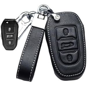 Sleutelbehuizing houder Voor 107 207 208 301 307 308 407 408 508 607 Lederen Autosleutel Case Cover 2008 3008 4008 5008 Sleutelbehuizing(9)