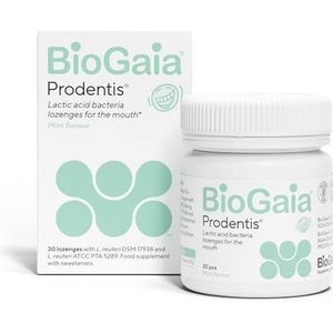 BioGaia Prodentis Orale Probiotic Voor Tanden En Tandvlees, Met Unieke Lactobacillus Reuteri, Suikervrij, Innovatieve Orale Probiotic Met Xylitol Helpt Het Glazuur Versterken, Tandprobiotic Met Munt