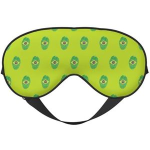 Brazilië afdrukken all-Occasion Sleep Eye Mask met dubbelzijdige verstelbare riem perfect voor diensten en reizen