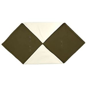 KraftKids Deken voor babyzitje in dubbele crêpe groen herfstgroen, 100 x 100 cm grote babydeken, pluizig warme fleece deken