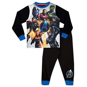Marvel Jongens Avengers Pyjama, Zwart, 5-6 jaar