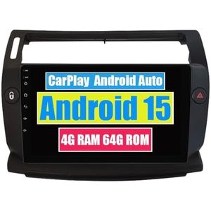 RoverOne Auto Stereo CarPlay Hoofd Unit voor Citroen C4 C-Triomphe C-Quatre 2004-2014 Android Auto Touchscreen Sat Navi Bluetooth WiFi Radio Speler