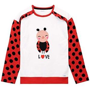 Harry Bear Meisjes Sweatshirt Lieveheersbeestje Veelkleurig 110