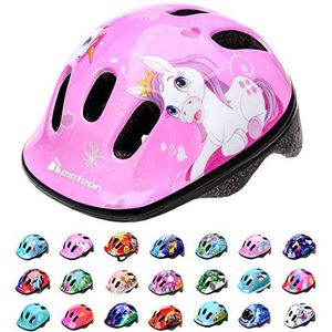 meteor® fietshelm kinderhelm MTB scooter helm helmet voor downhill scheidingshelm mountainbike inliner skatehelm BMX fietshelm jongens meisjes Fahrradhelmet bike (Pony, XS 44-48 cm)