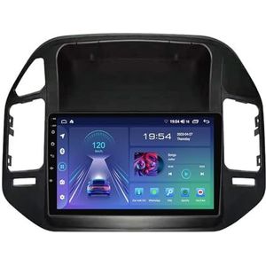 9 Inch IPS Touchscreen Android 12 Autoradio Met Draadloze CarPlay Android Auto Voor Mitsubishi Pajero V73 2004-2011 Met GPS Navigatie WIFI Bluetooth RDS DSP Spiegel Link + Achteruitrijcamera(A,M100S -