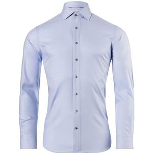 Vincenzo Boretti Hemd, Slim-Fit/Slim Fit, Twill - Non-Stiro, 5-ijsblauw, 41-42