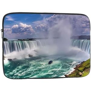 Niagara Falls Laptophoes Mode Lichtgewicht Notebook Computer Tas Shockproof Laptop Case Cover Aktetas Draagtas voor Vrouwen Mannen 17 inch