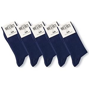 Mat & Vic's 5 paar sokken voor hem en haar, katoen klassiek, comfortabel, klimaat regulerend