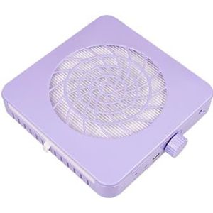 48W krachtige borstelloze nagelstofzuiger met vervangbare fitting 4500RPM for het reinigen van nagels(PURPLE)