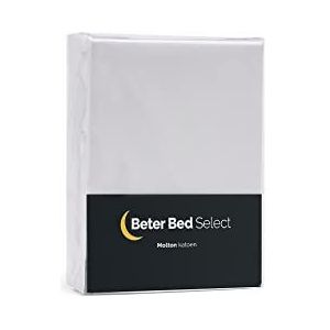 Beter Bed Select Molton - Matrasbeschermer 200 x 210/220 cm - Matrashoes - 30 cm - Wit