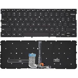 Laptoptoetsenbord voor Xiaomi voor MI AIR voor 13,3 inch 161301 TM1704 TM1703 TM1613R TM1604 Zilver Zwart(US Black Backlight)
