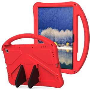 Tablet Case Voor Google Pixel 11 Inch 2023 Beschermhoes Kindvriendelijke Lichtgewicht Shockproof Cover met Handvat Stand Tablet, Rood