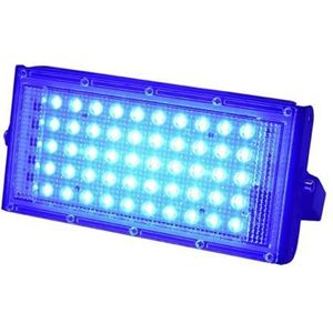 LED-schijnwerpers buiten, 50W Rood/Groen/Blauw/Wit LED Schijnwerper Outdoor Schijnwerper Spotlight Waterdichte Outdoor Straat Wandlamp Spotlight(Color:Blue)
