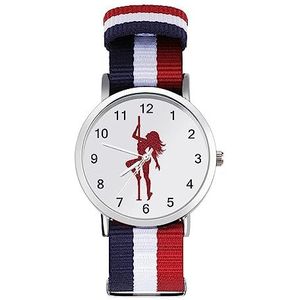 Pole Dancing Girl Automatisch Horloge voor Mannen Vrouwen Mode Quartz Horloge Armband Polshorloge voor Thuiskantoor