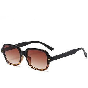Zonnebrillen met montuur, trendy streetstyle zonnebrillen, retro kleine vierkante zonnebrillen (Kleur : C9)