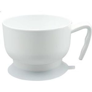 Spill Senior Servieskom Met Zuignap, Anti-mors En Anti-schudden Hulpmiddel Bij Het Eten For Ouderen Praktisch Zelf-etend Keukenhulpmiddel For Senioren En Gehandicapte Volwassenen(White)