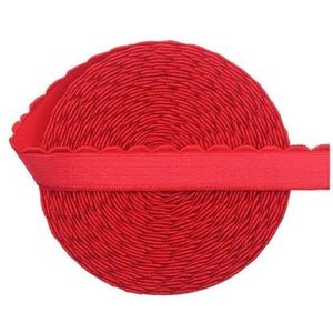 MZPOZB Elastische band 2 5 10 Yard 3/8 ""1/2"" 10 mm 13 mm pluche beha riem elastische band nylon schouderband ondergoed lingerie doe-het-zelf naaien trim elastiek voor naaien (kleur: rood, maat: 10