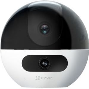 EZVIZ C7 360° WiFi-bewakingscamera voor binnen met dubbele lens 4 MP+4 MP, automatische tracking, persoons-/dierdetectie, tweewegaudio, 10 m nachtzicht, patrouille-/privacymodus