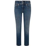 Pepe Jeans - Lw Pl204729 - Damesjeans - Blauw - Slim Fit