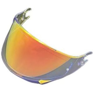 Motorfiets D Skwal Motorhelm Vizier Vervanging for Shark Skwal/Spartan/D-Skwal 2 Lens Shield Winddicht Ca-SCO Moto Onderdelen (Zwart)(Revo Clear Red)